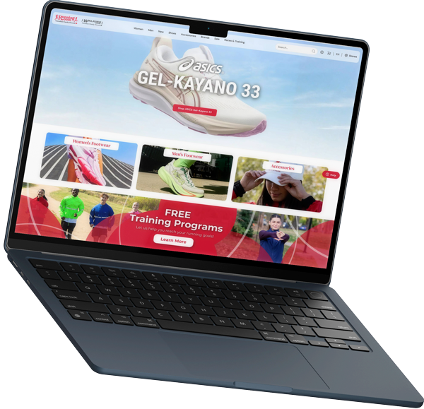 Running Room Desktop Storefront Redesign