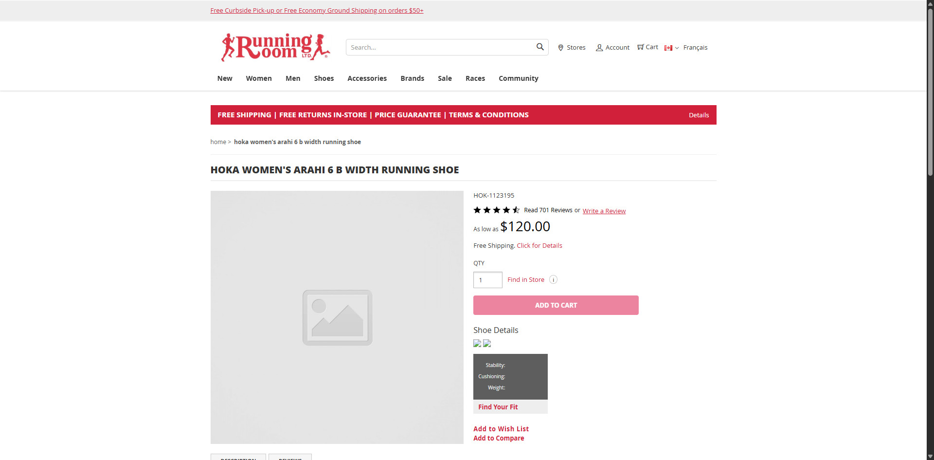 Legacy Storefront Layout