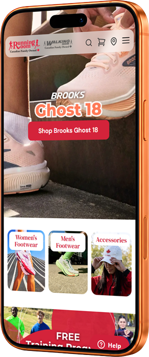 Running Room Mobile Storefront Redesign